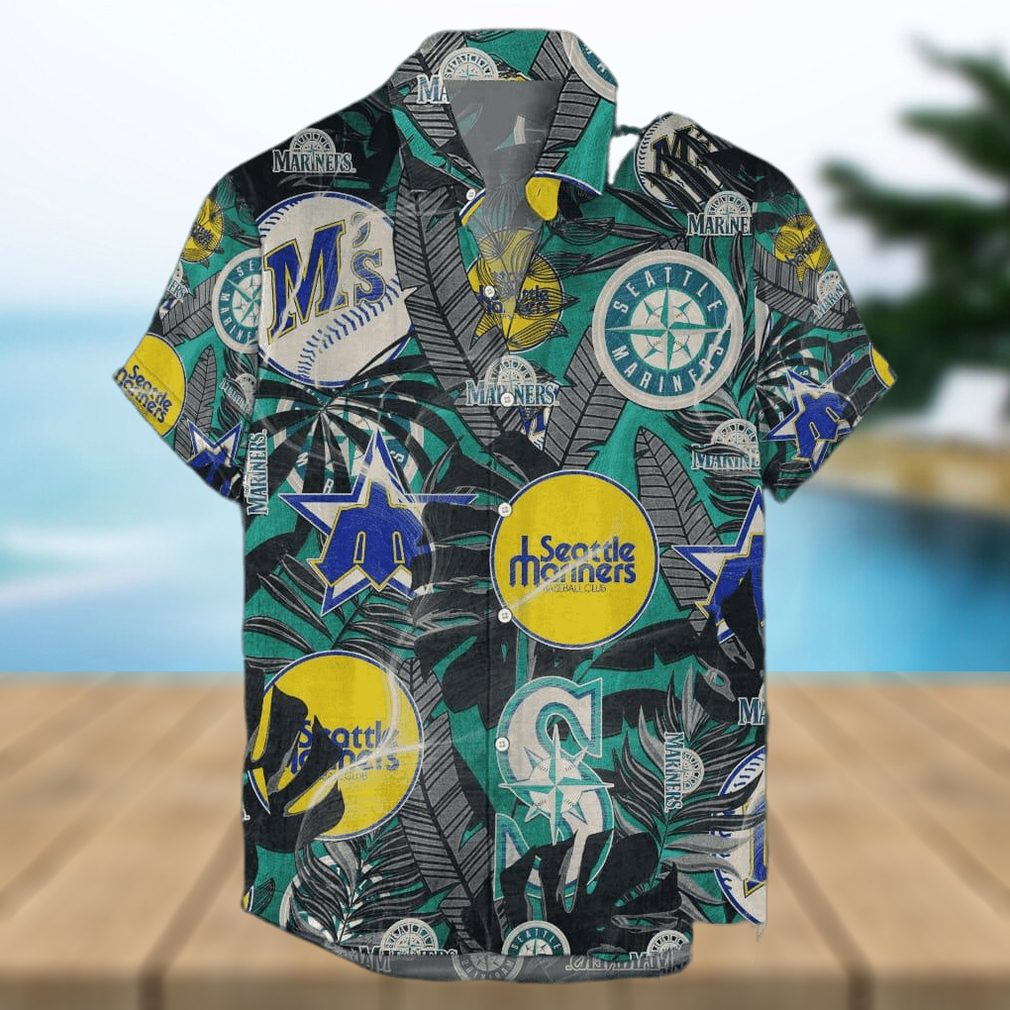 Seattle Mariners Hawaiian Retro Logo MLB Summer Beach Men And Women Gift For Fans - Limotees