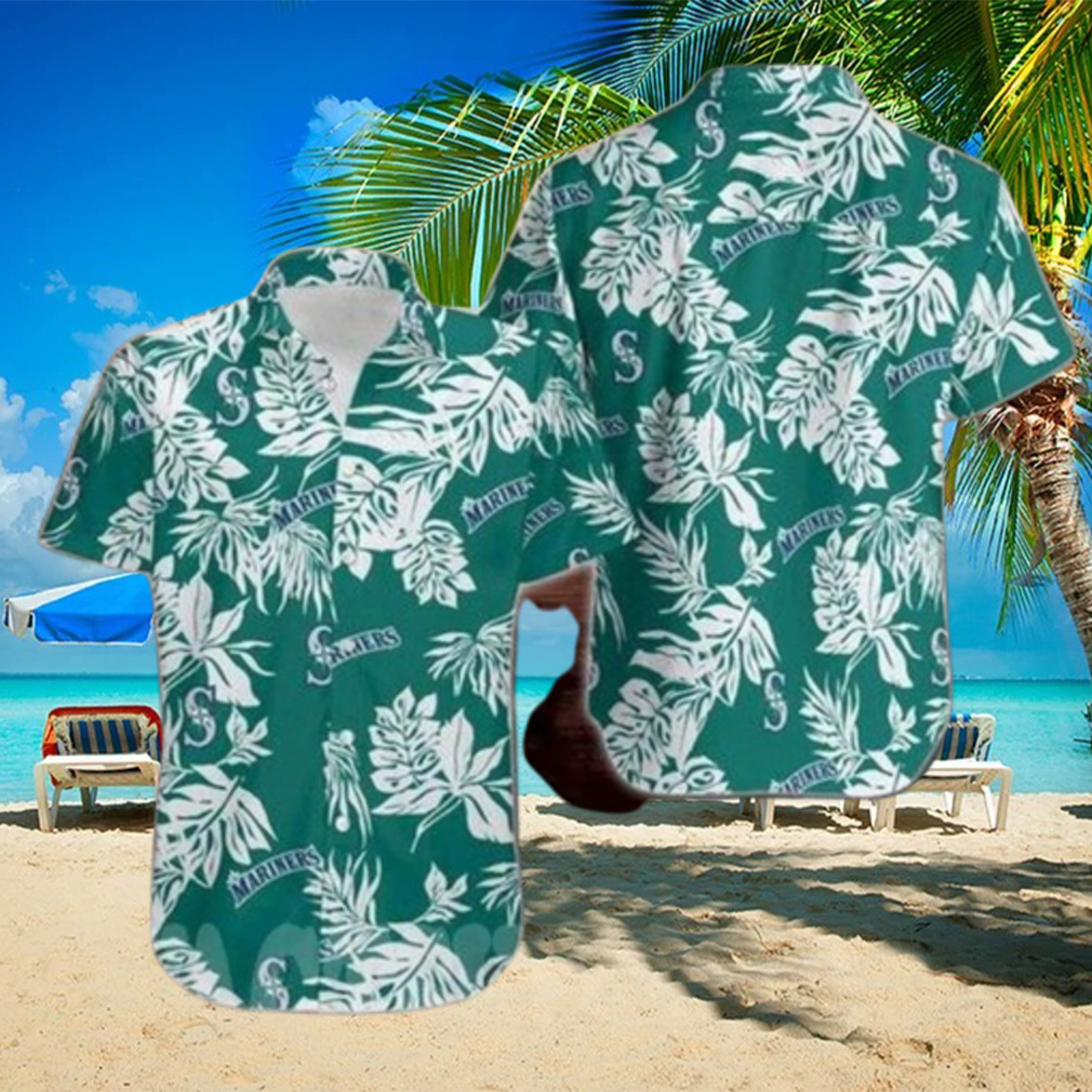 Seattle Mariners Hawaiian Shirt Tropical Leaf Beach Vacation Gift HawaiianShirts - Limotees