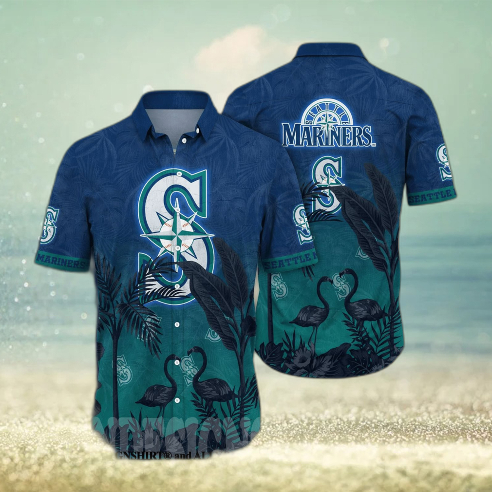 Seattle Mariners MLB Floral All Over Print Classic Hawaiian Shirt - Limotees