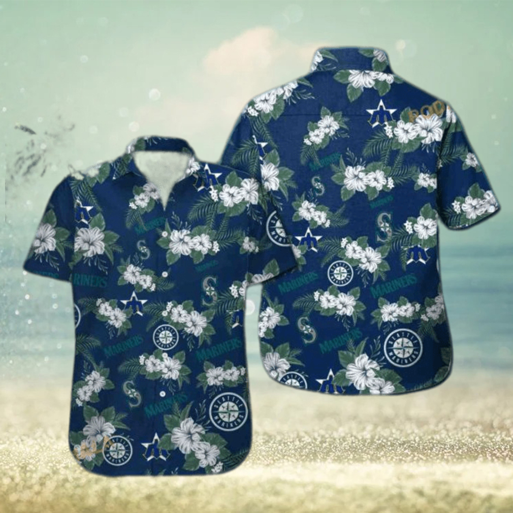 Seattle Mariners MLB Hawaiian Shirt Tropical Flower Pattern Beach Gift For Him - Limotees