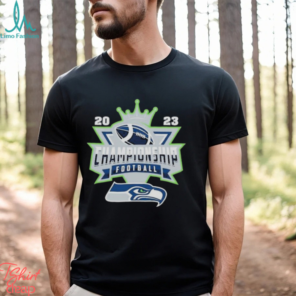 Seattle Seahawks Football NFL 2023 Championship Crown Logo Shirt - Limotees