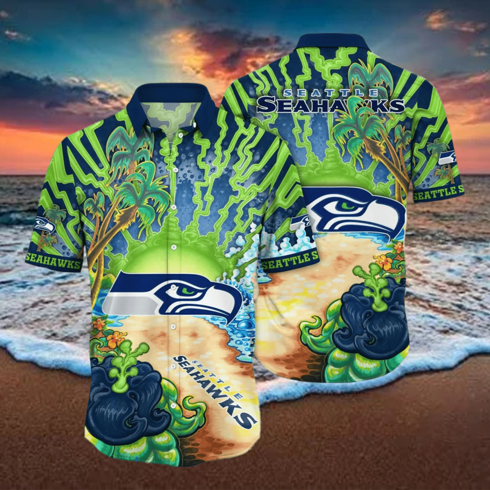 Seattle Seahawks NFL Flower Hawaiian Shirt For Men Women Best Gift For Fans - Limotees