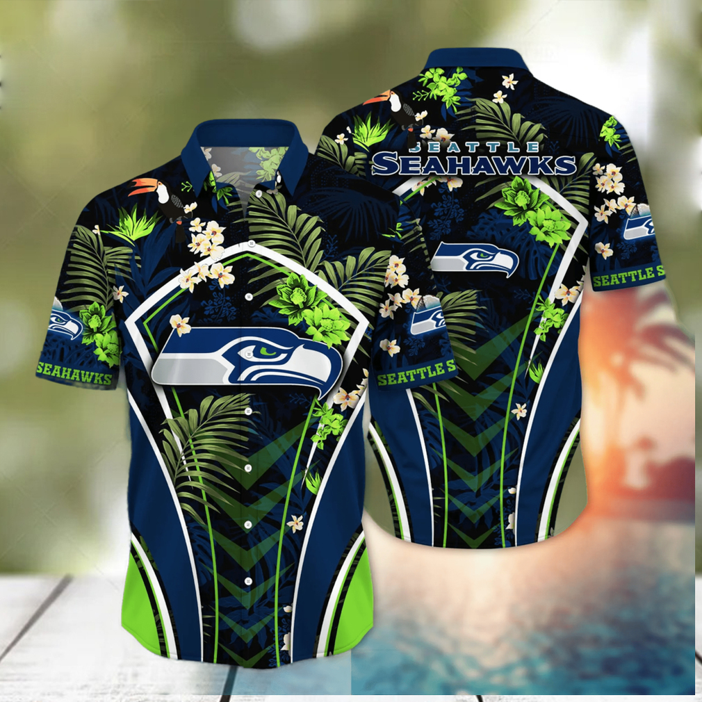 Seattle Seahawks NFL Hawaiian Shirt Warm Breezes Soccer Match Shirts - Limotees