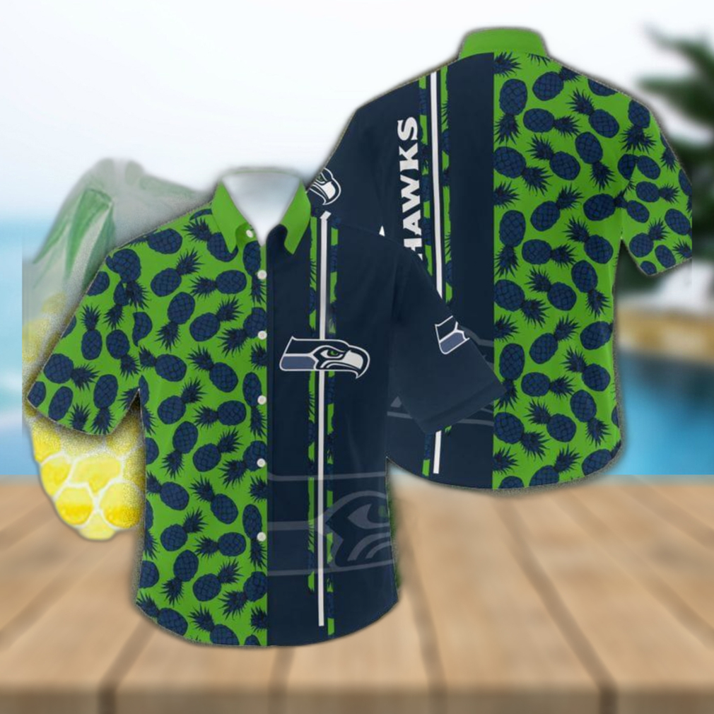 Seattle Seahawks Pineapple NFL Hawaiian Shirt For Men And Women Gift For Fans - Limotees