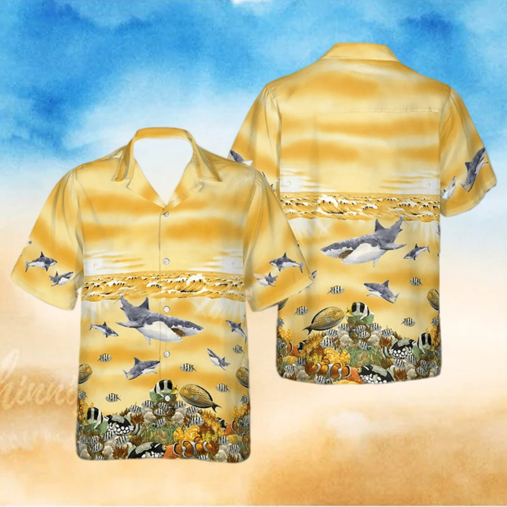 Shark Beach Hawaiian Shirt - Limotees