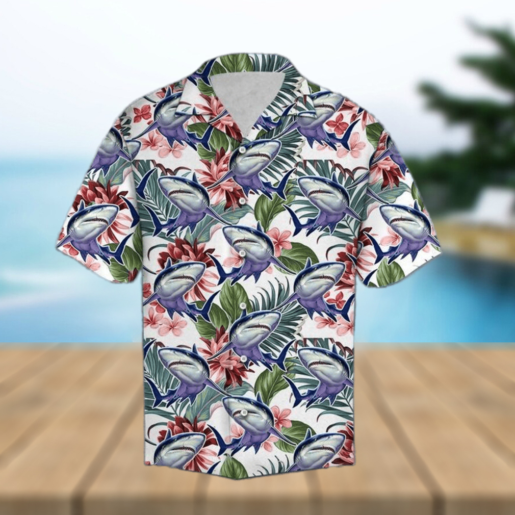 Shark Flower Hawaiian Shirt - Limotees