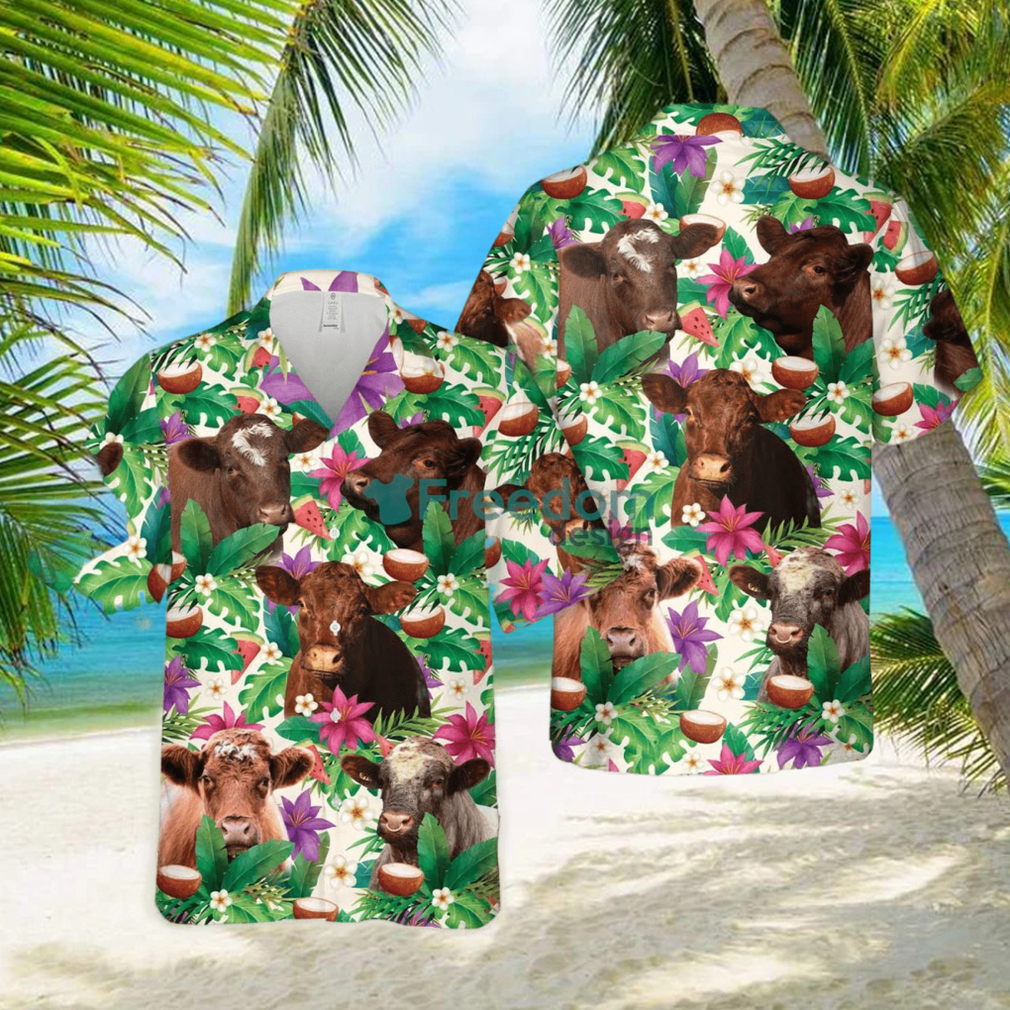 Shorthorn Summer Floral 3D Hawaiian Shirt - Limotees