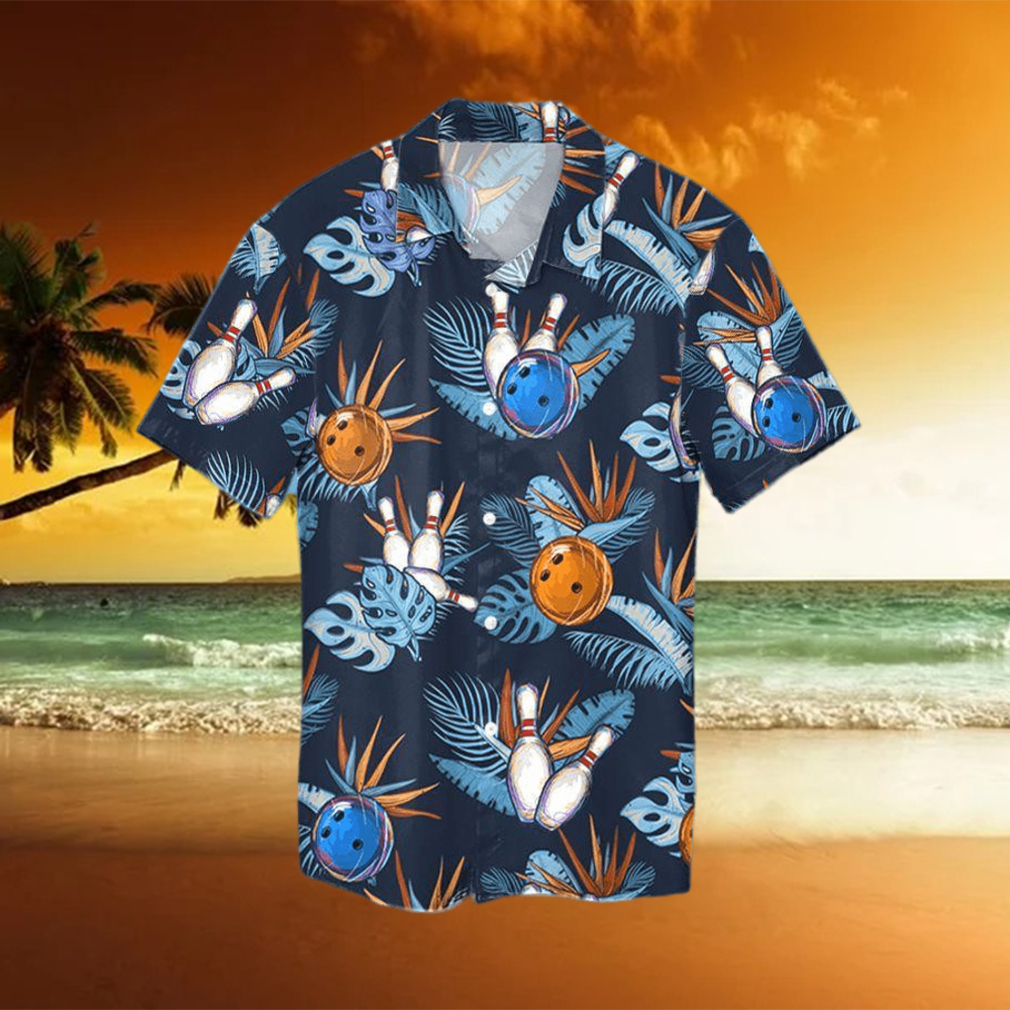 Simple Tropical Bowling Unisex Hawaiian Shirts - Limotees