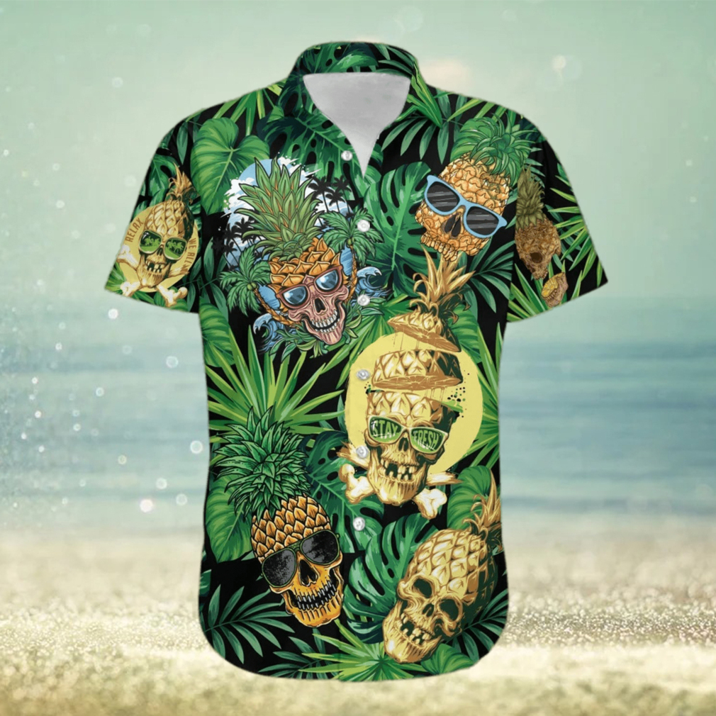 Skull Pineapple Tropical Hawaiian Shirt - Limotees