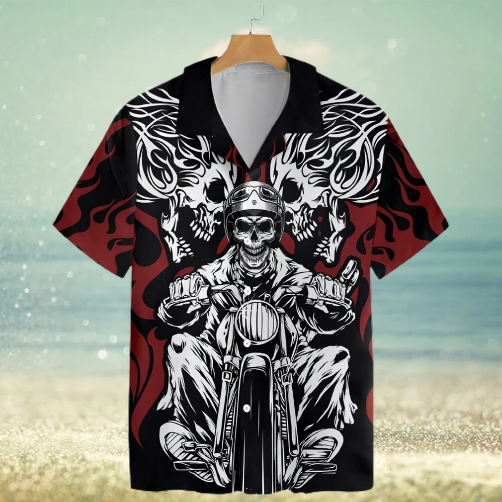 Skull Rider Motorcycle Ez20 0503 Hawaiian Shirt - Limotees