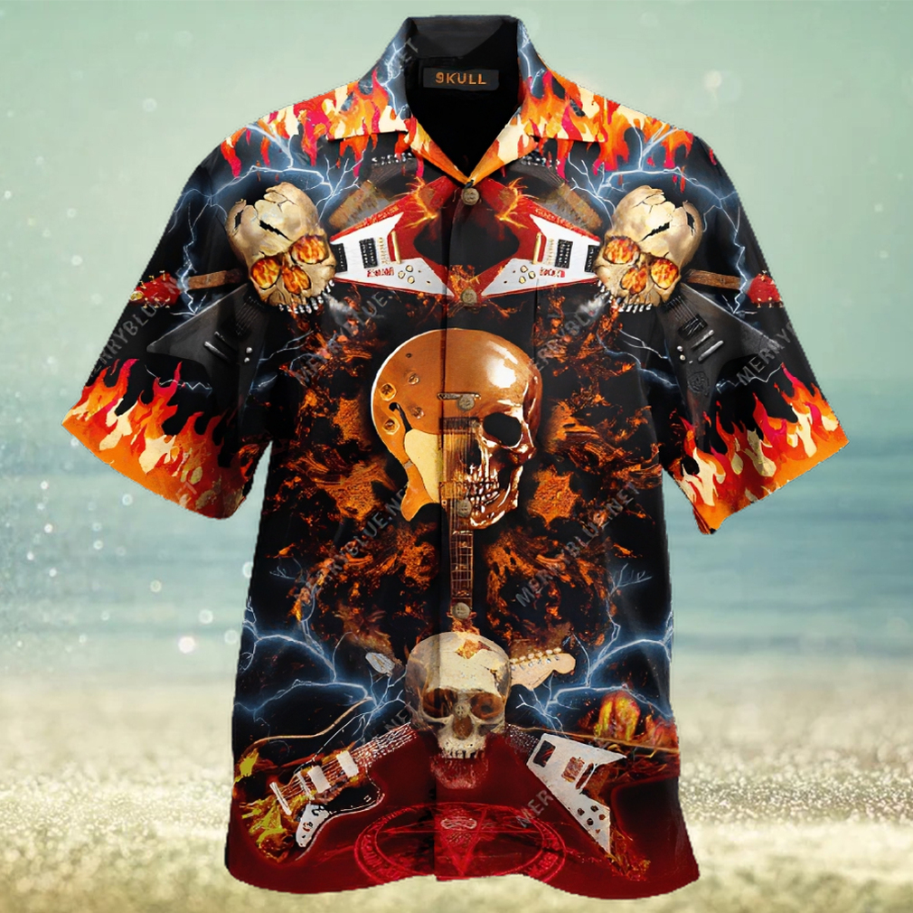 Skull Rock N Roll Hawaiian Shirt - Limotees