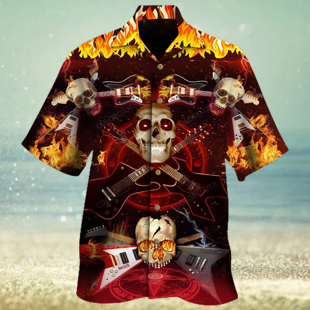 Skull Rock N Roll Hawaiian Shirt Unisex Adult - Limotees