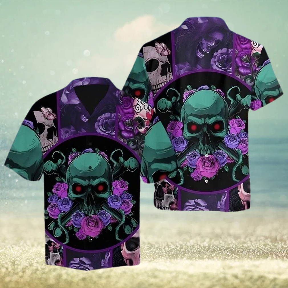 Skull Rose Hawaiian Shirt - Limotees