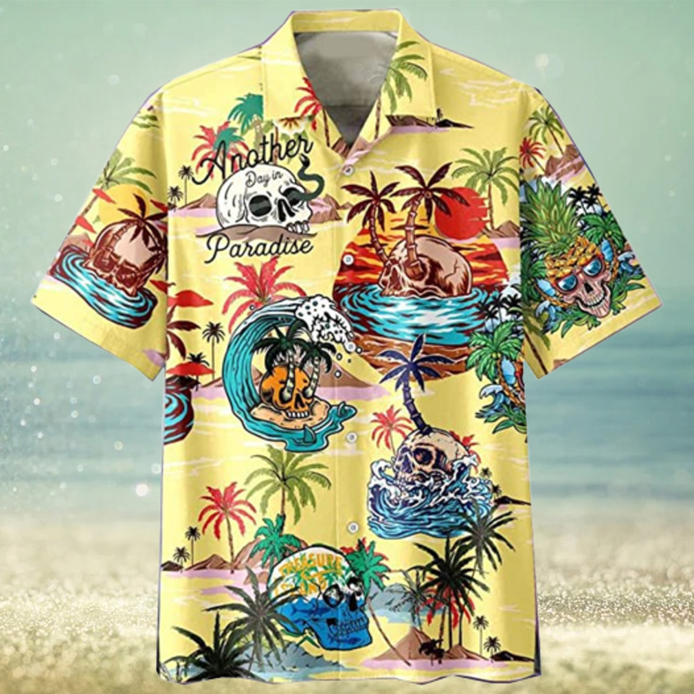 Skull Tattoo Hawaiian Shirt for Men Women Skeleton Short Sleeve Button Up Shirt Mens Hawaiian Shirts Series 1 - Limotees