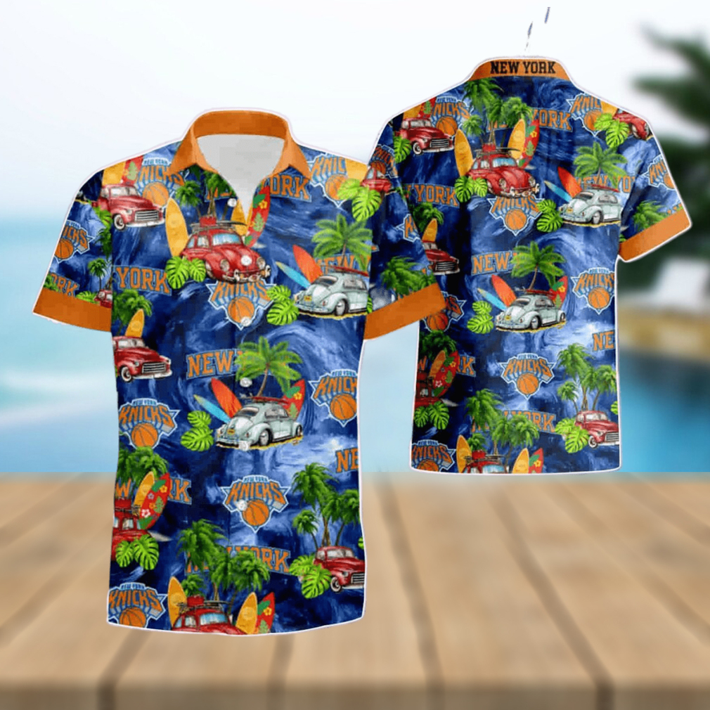 Slim Fit Body New York Knicks Hawaiian Shirt - Limotees