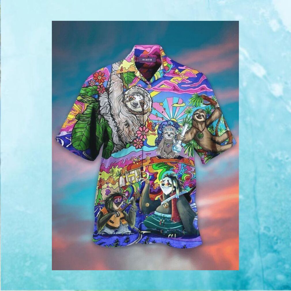 Sloth Love Animals Life Style Limited Edition Hawaiian Shirt - Limotees