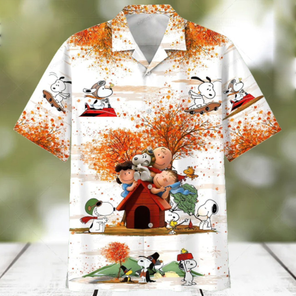 Snoopy Autumn Time 020803 Autumn Fashion Travel Sport Going To School Hawaiian Shirt - Limotees