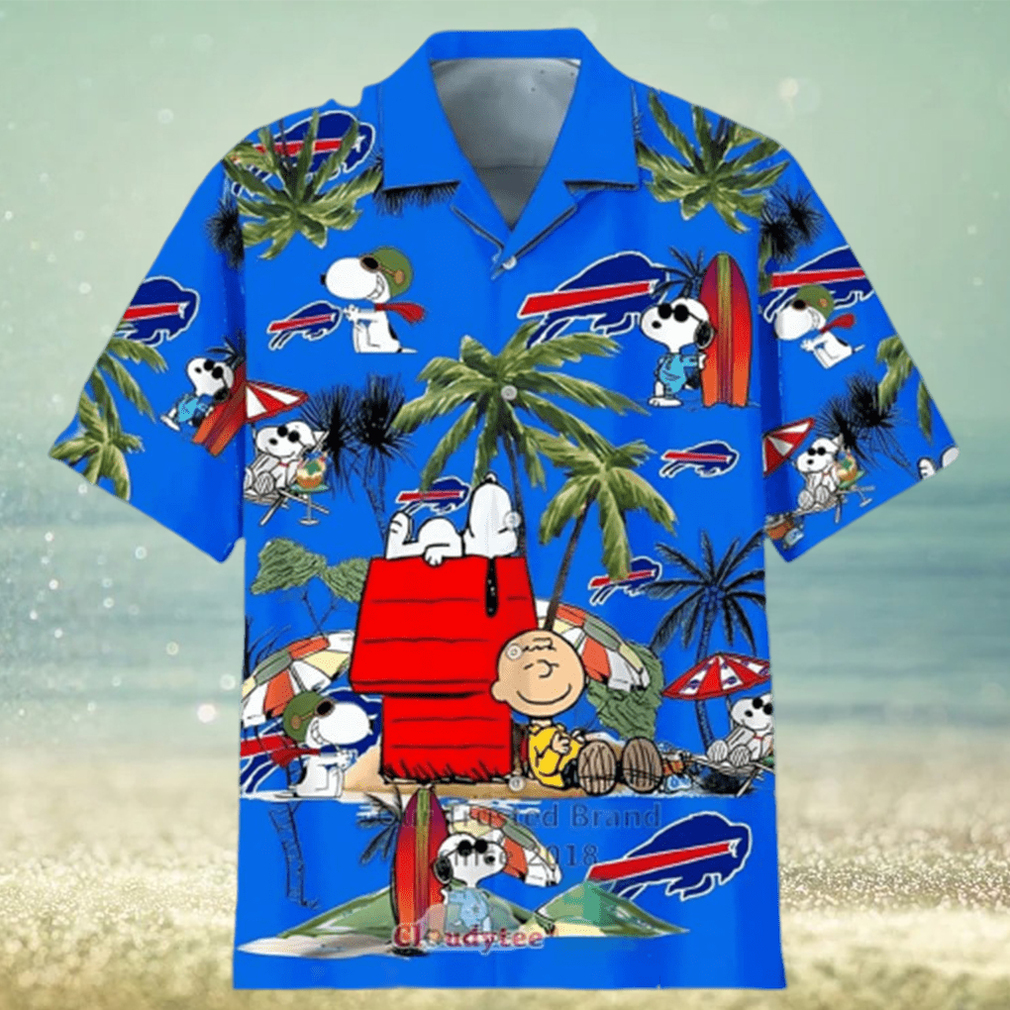 Snoopy Charlie Brown Buffalo Bills Hawaiian Shirt Beach Lovers Gift - Limotees