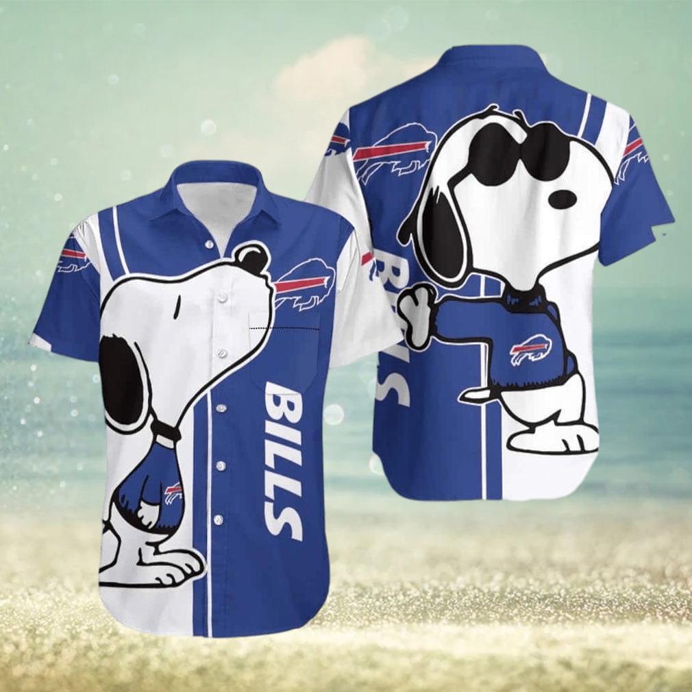 Snoopy NFL Buffalo Bills Hawaiian Shirt Gift For Beach Trip NFL Hawaiian Shirt - Limotees