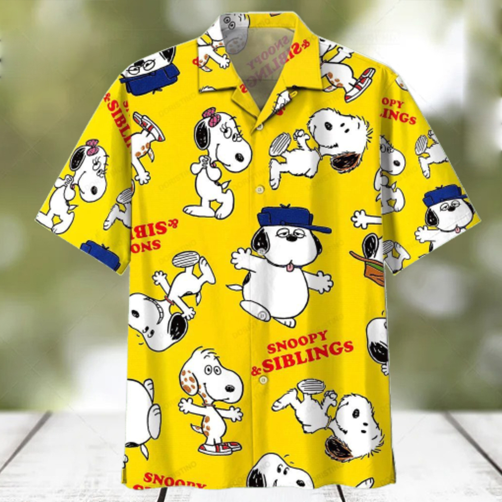 Snoopy Summer Time 020805 Beach Fashion Summer Fan Hot Design Figure Space Awesome Hawaiian Shirt - Limotees