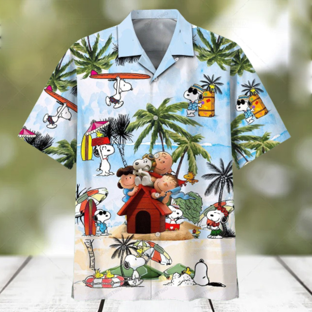 Snoopy Summer Time 22 Beach Fashion Summer Fan Hot Design Figure Space Hawaiian Shirt - Limotees