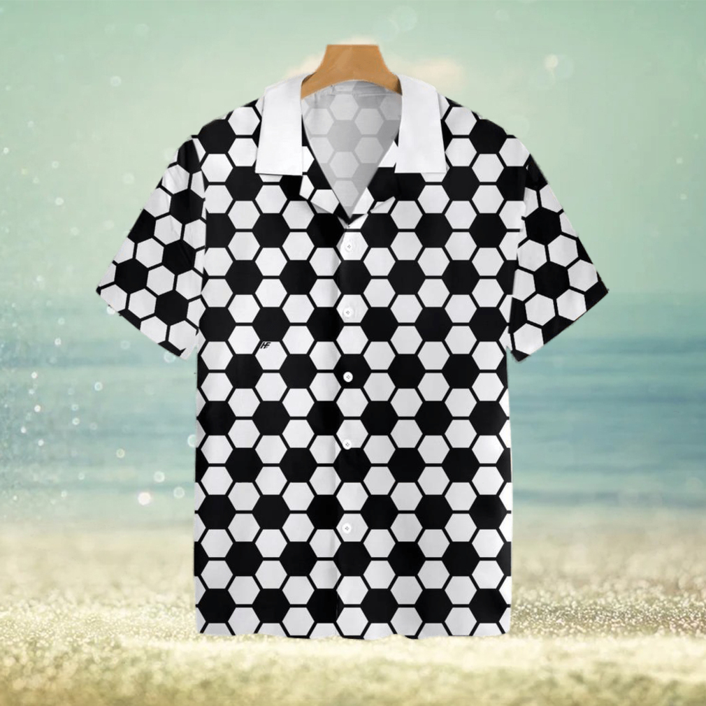 Soccer Ball Pattern Tropical Hawaiian Shirt For Men And Women - Limotees