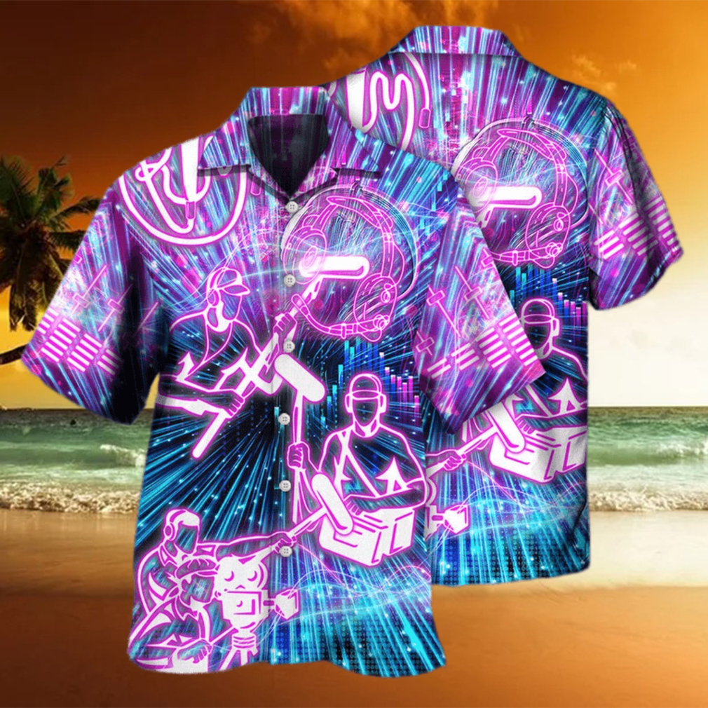 Sound Engineer Neon Style Hawaiian Shirt - Limotees