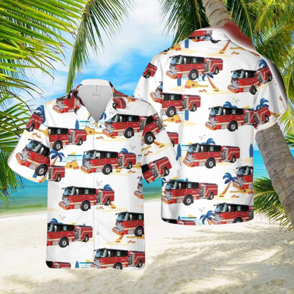 South Carolina Charleston Fire Department Hawaiian Shirt Summner Vacation Shirt - Limotees