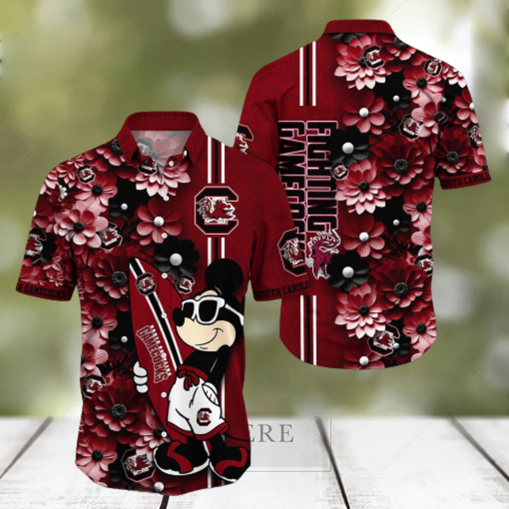 South Carolina Gamecocks Aloha Mick Pattern Hawaiian Shirt For Fans - Limotees