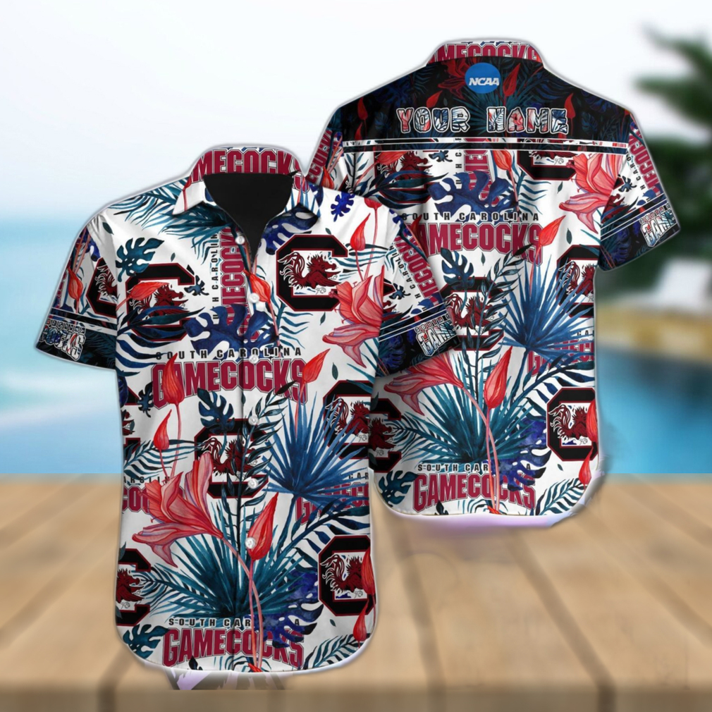 South Carolina Gamecocks NCAA1 Team Aloha Hawaiian Shirt Custom Name For Fans - Limotees