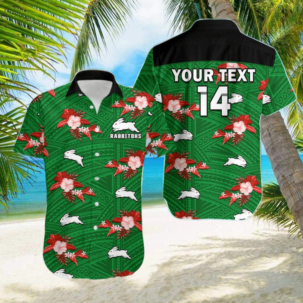 South Sydney Rabbitohs Personalized NRL 2023 Tropical Hawaiian Best Gift For Men And Women Fans hawaiian shirt - Limotees