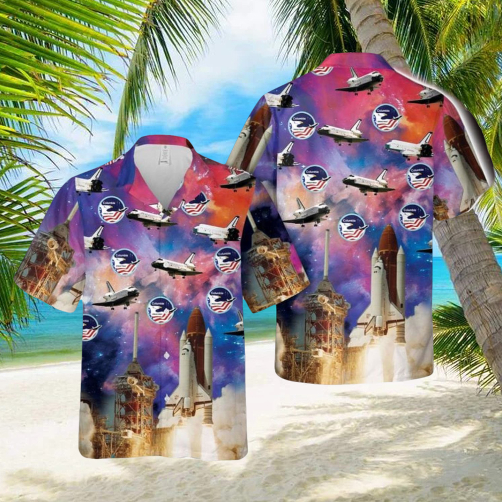 Space Shuttle Columbia Hawaiian Shirt Aloha Summer Beach Shirt - Limotees