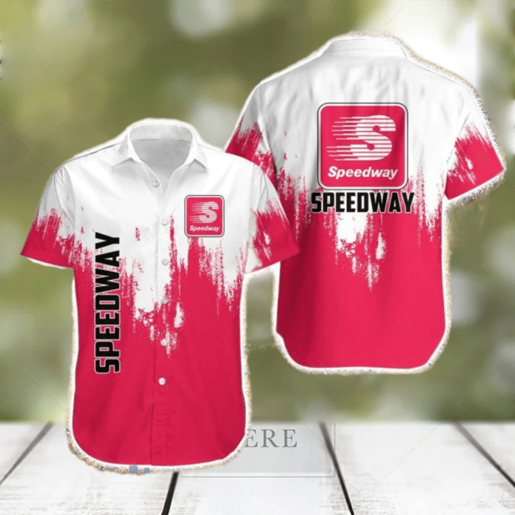 Speedway White And Pink Hawaiian Shirt Trending Summer Gift For Men And Women - Limotees