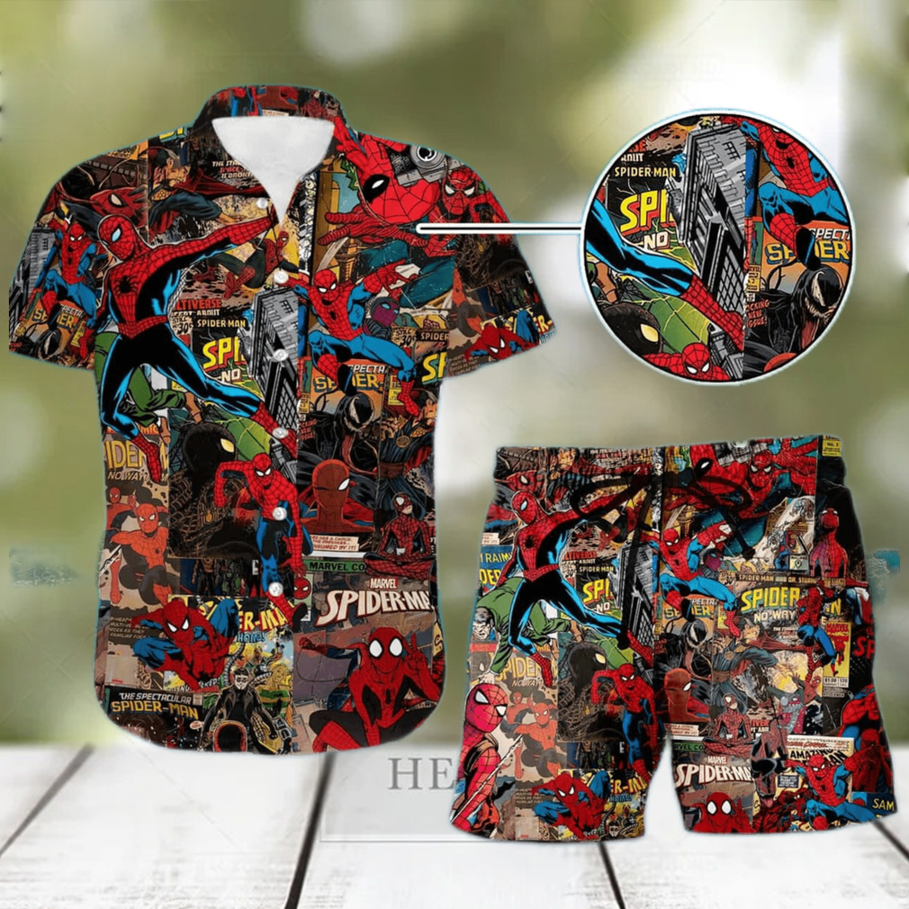 Spider Man Hawaiian Shirt Avengers Superhero Avengers Superhero - Limotees