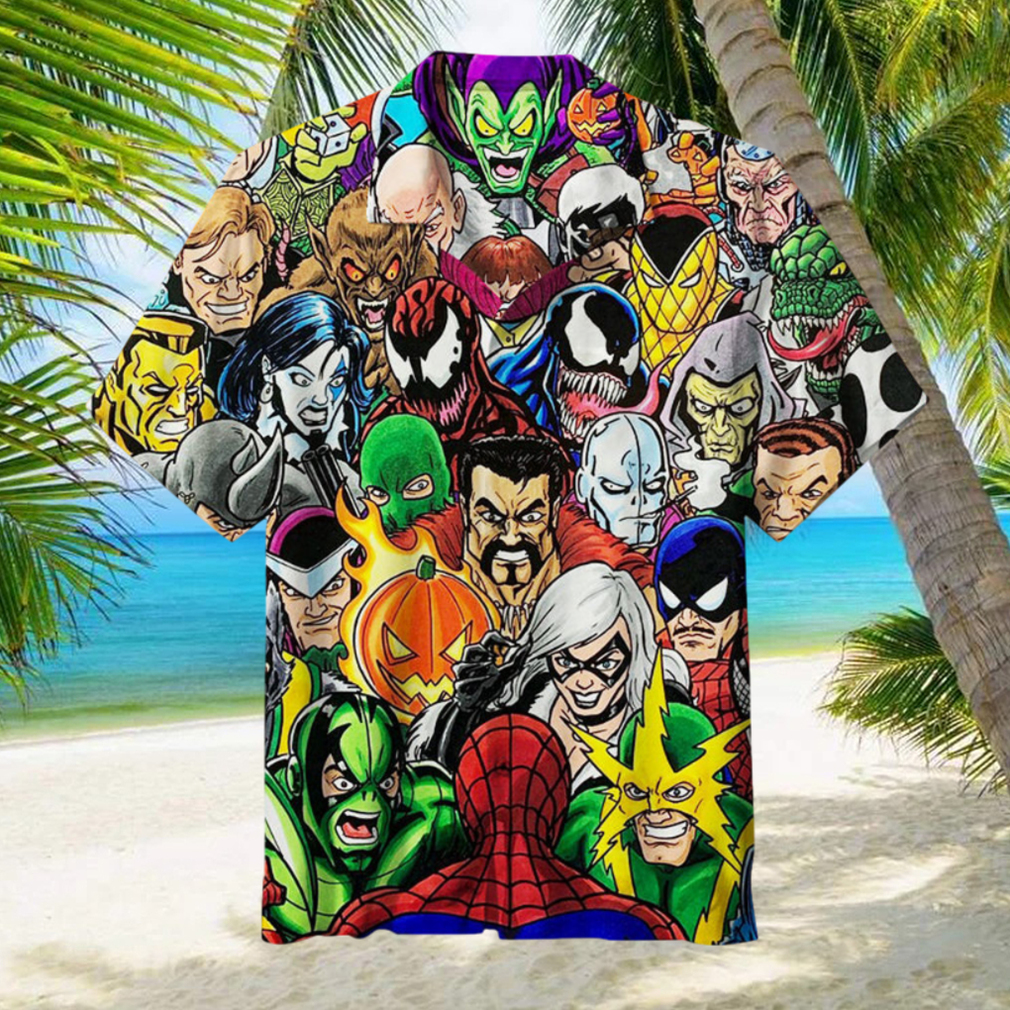 Spider Man Villains Unisex Aloha Hawaiian Shirt - Limotees