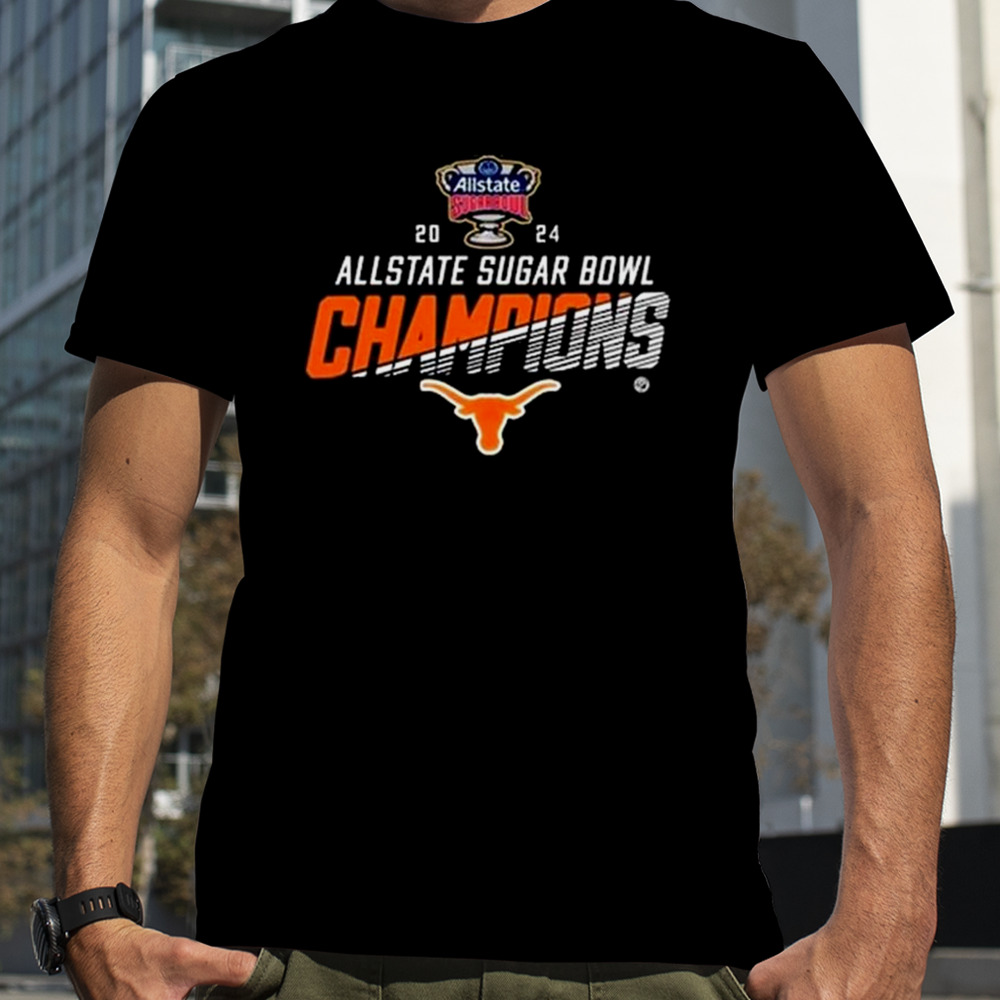 Texas Longhorns Football 2024 Allstate Sugar Bowl Champions CFB Playoff T-shirt