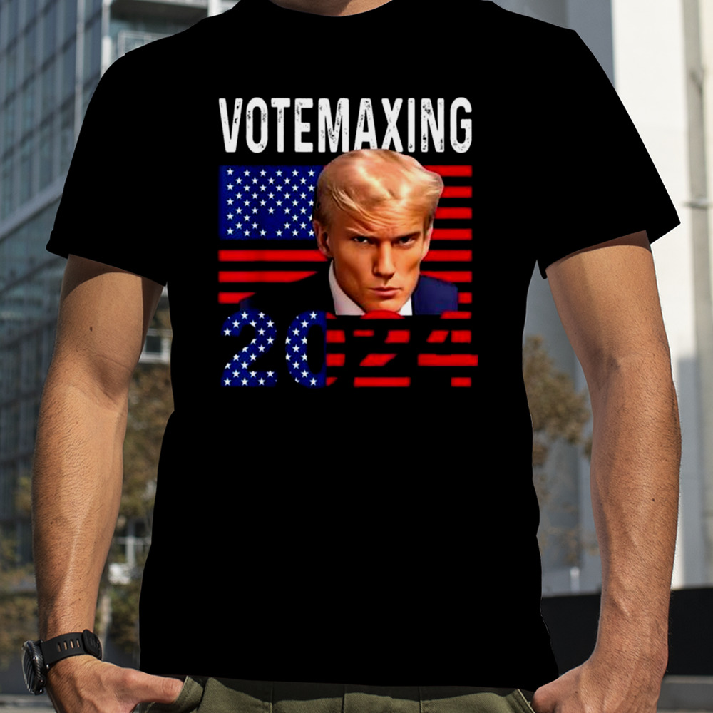 Trump Looksmax Trump Mewing Vote Maxxing 2024 Shirt