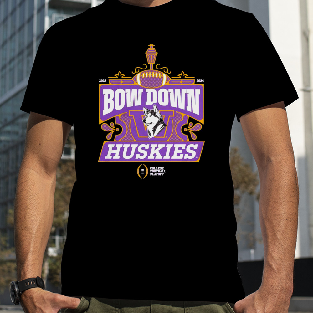 Washington Huskies College Football Playoff 2024 Bow Down T-Shirt