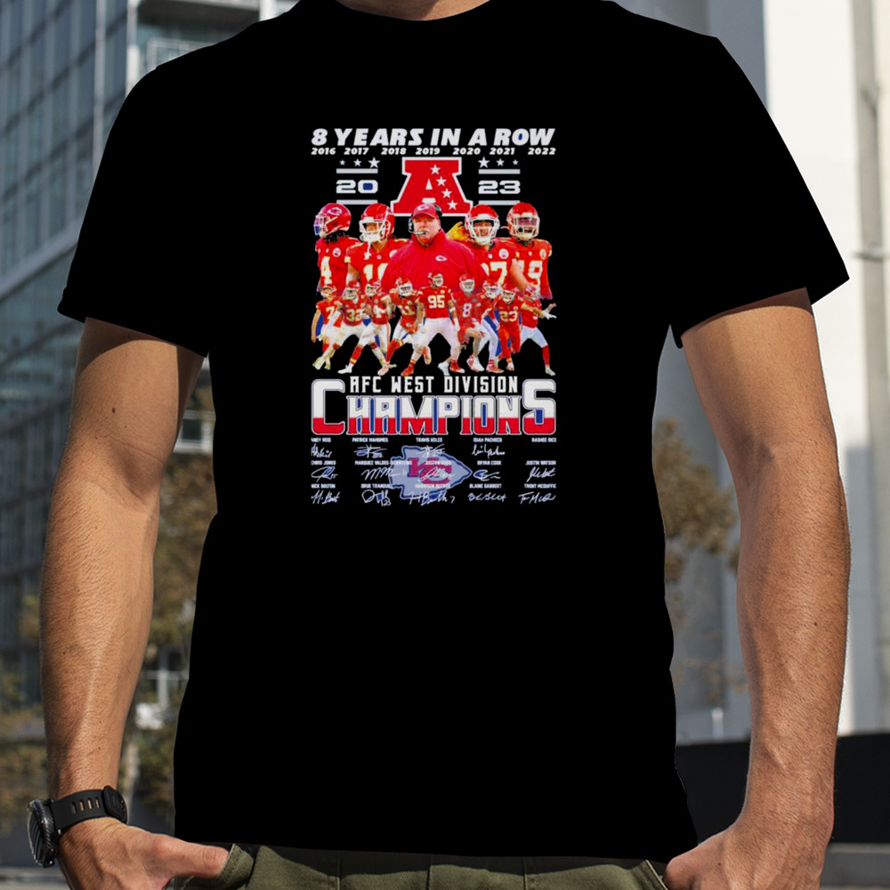 Kansas City Chiefs 2023 AFC West Champions 8th 2016 2023 Shirt