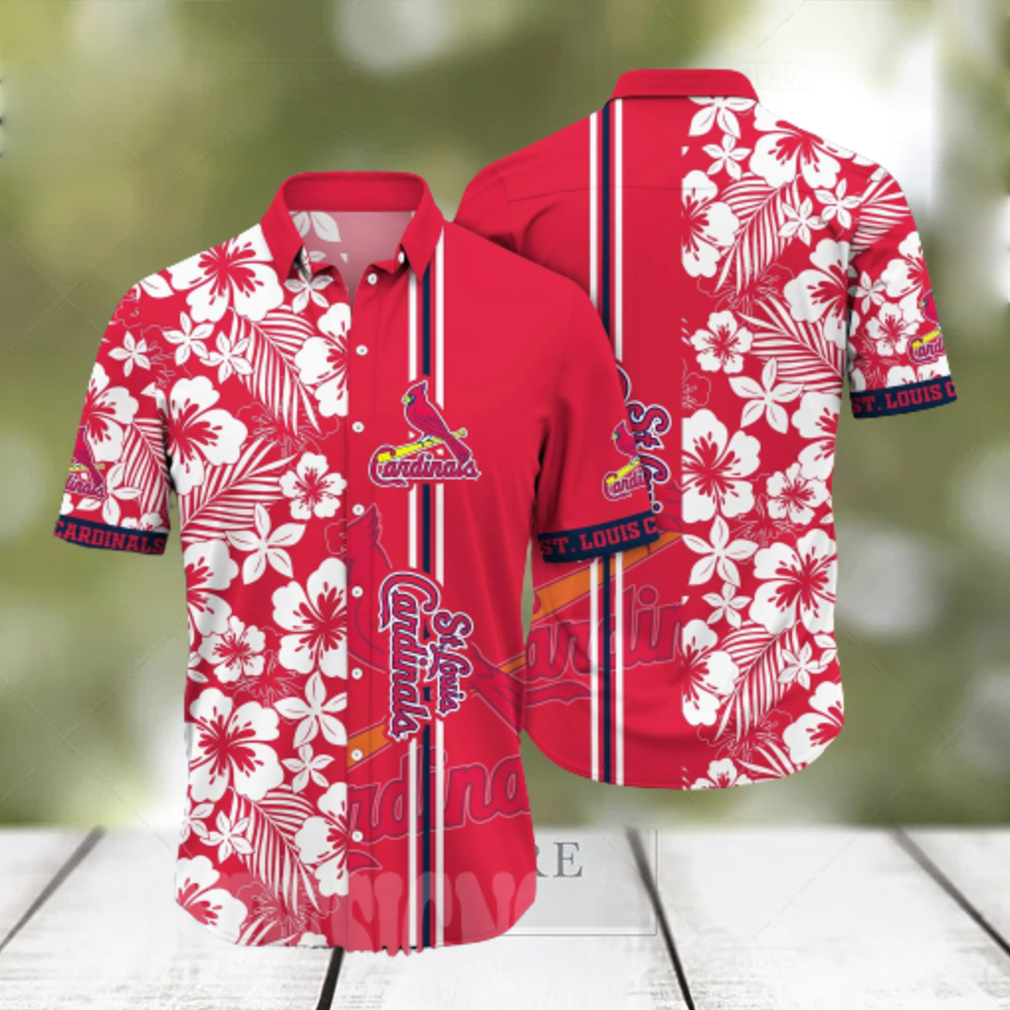 ST LOUIS CARDINALS MLB FLOWER FULL PRINT UNISEX HAWAIIAN SHIRT - Limotees