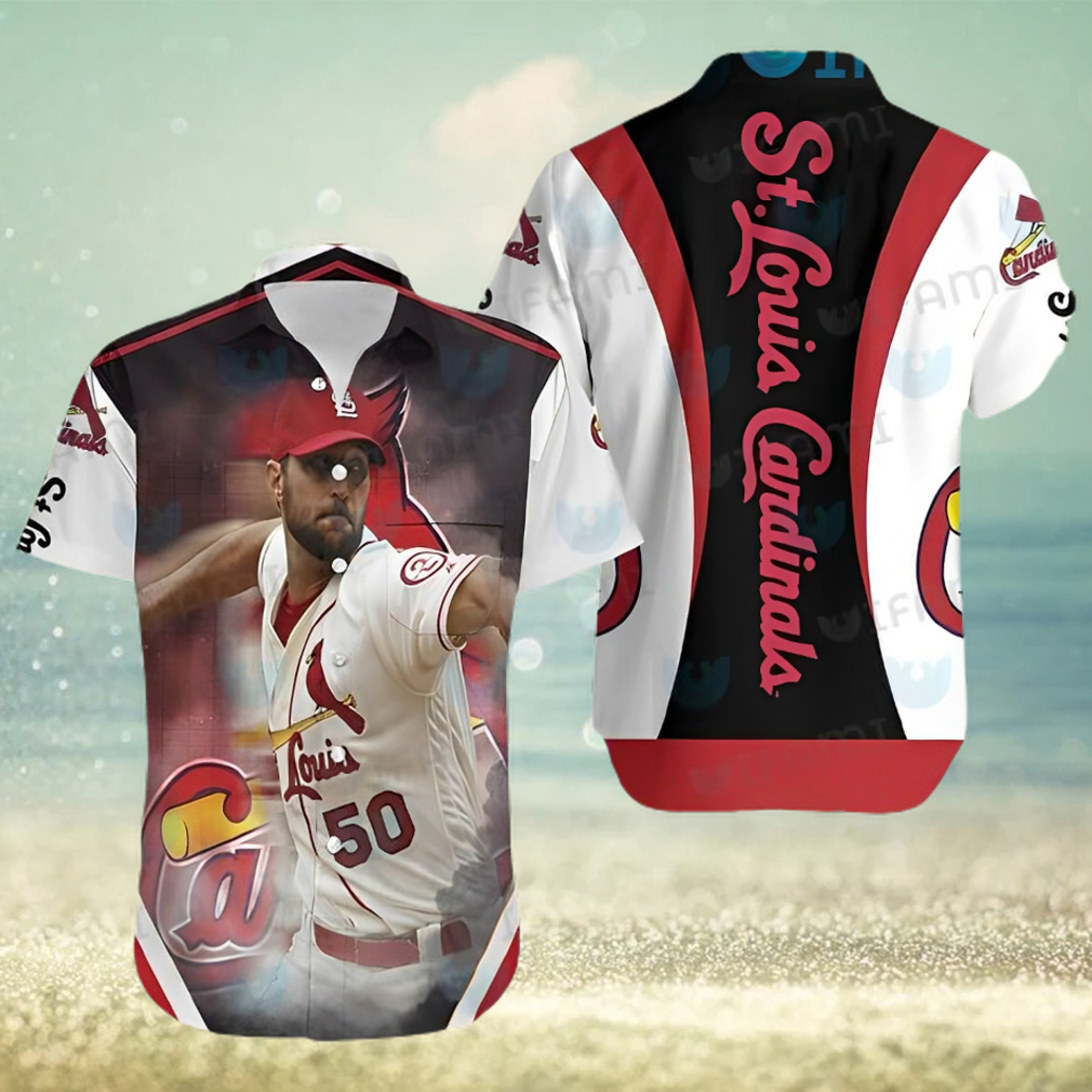 STL Cardinals Hawaiian Shirt Adam Wainwright St Louis Cardinals Gift - Limotees