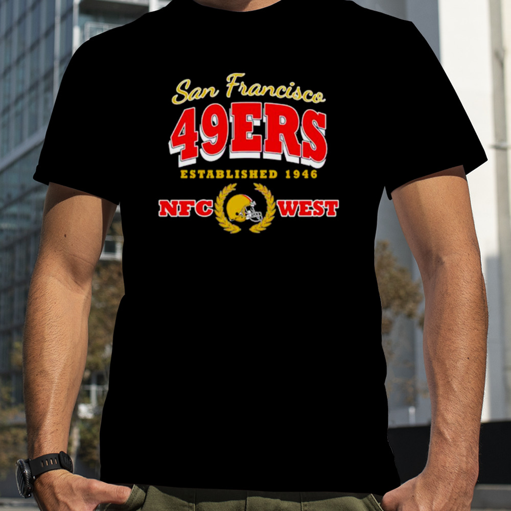 San Francisco 49ers established 1946 NFC west football shirt