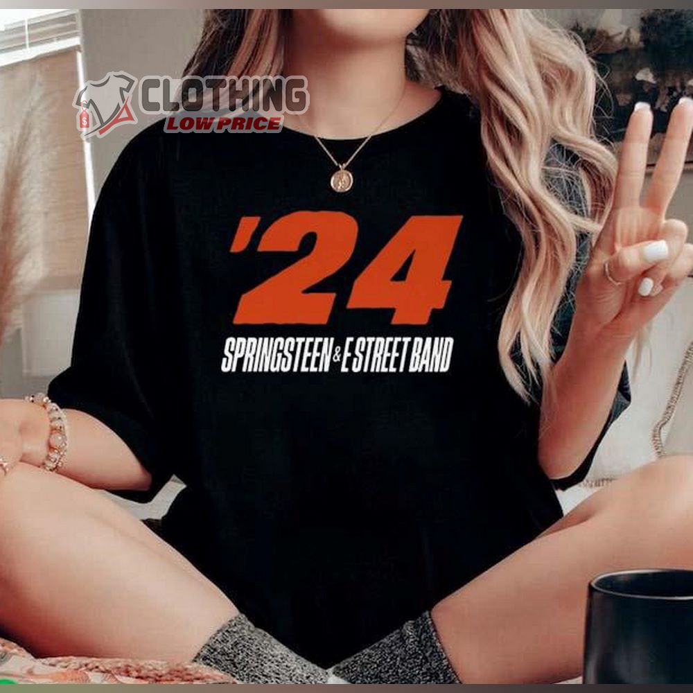 Springteen And E Street Band 24 Merch, Springsteen and The E Street Band 2024 Tour T-Shirt