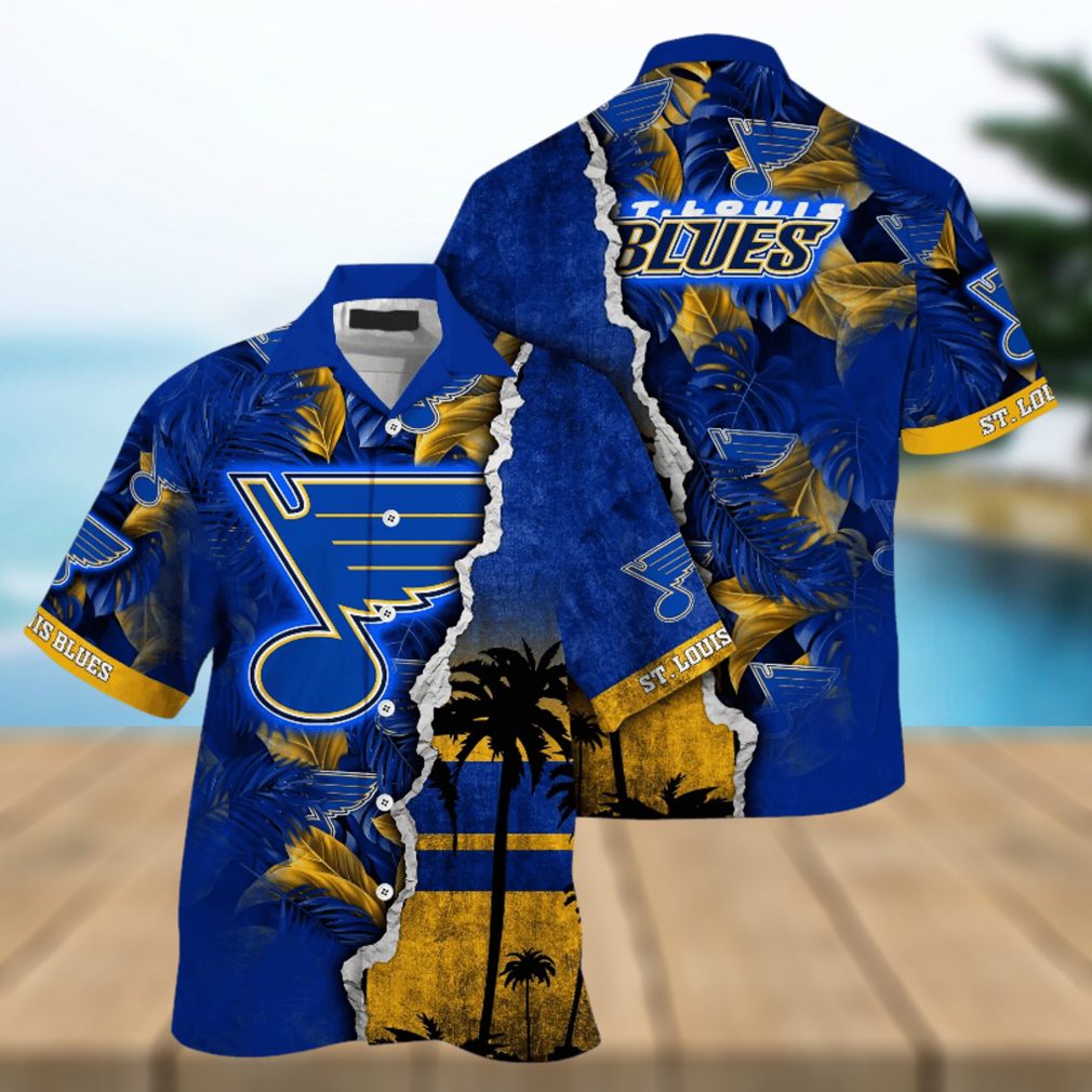 St. Louis Blues NHL Hawaiian Shirt Custom Tan Lines Aloha Shirt - Limotees