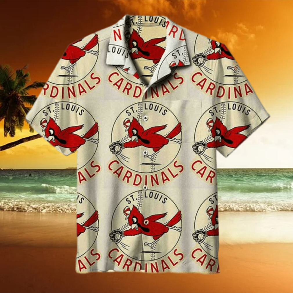 St Louis Cardinals Funny Hawaiian Shirt Baseball Gift For Beach Lovers - Limotees