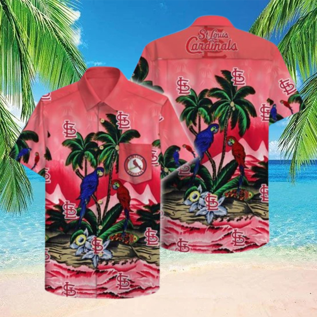 St. Louis Cardinals Hawaiian Shirt Bird Pattern Summer Gift For Baseball Players HawaiianShirts - Limotees