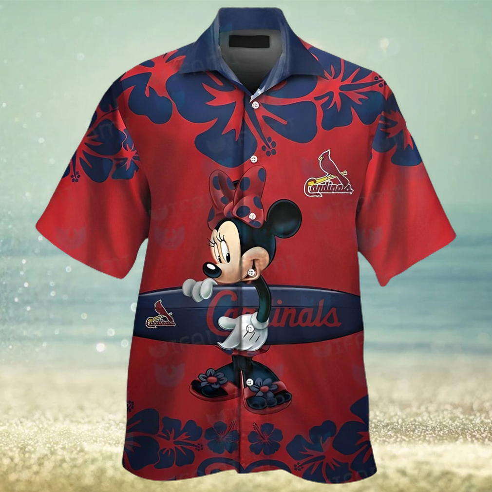 St Louis Cardinals Hawaiian Shirt Minnie Surfboard St Louis Cardinals Gift - Limotees