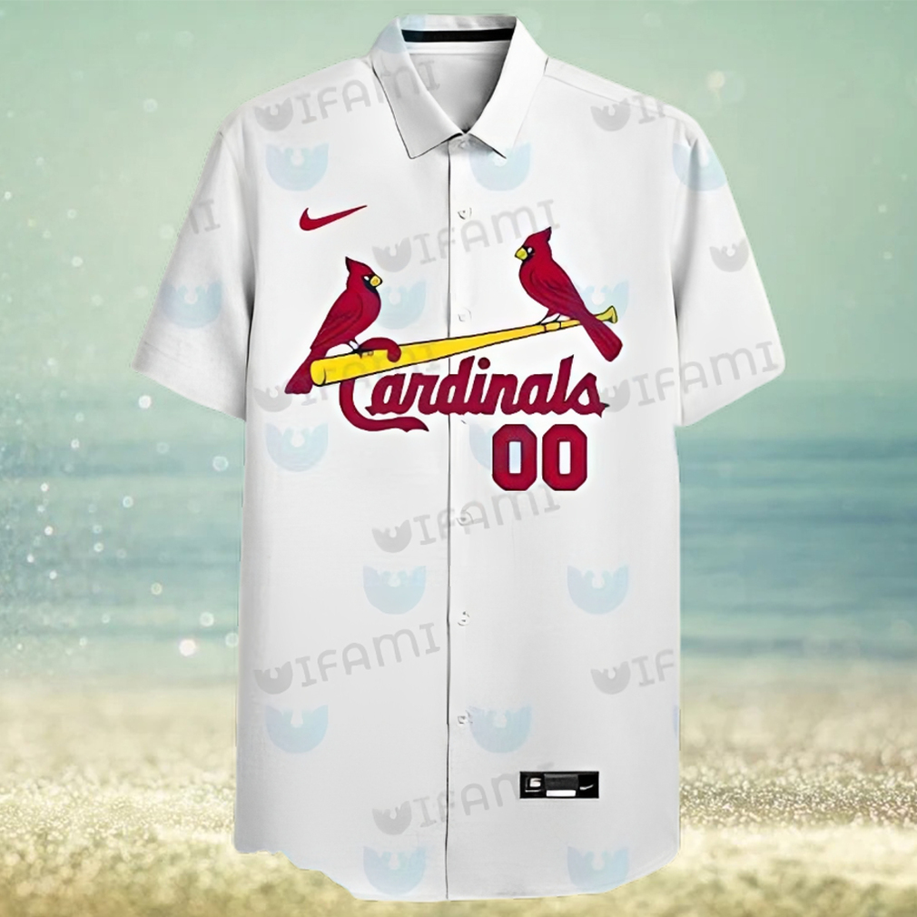 St Louis Cardinals Hawaiian Shirt Nike Logo Custom St Louis Cardinals Gift - Limotees