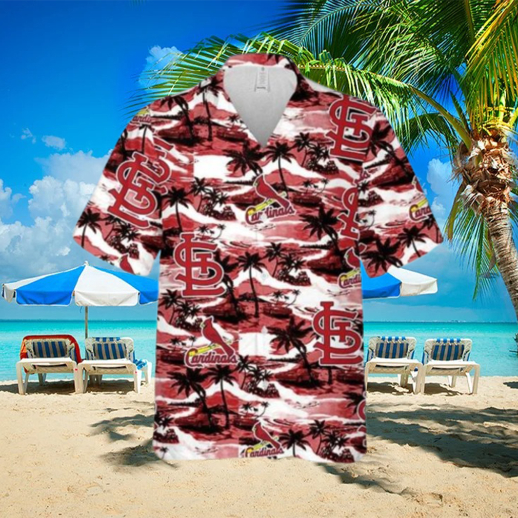 St. Louis Cardinals Hawaiian Shirt Sea Island Pattern Summer Beach Gift Hawaiian Shirt - Limotees