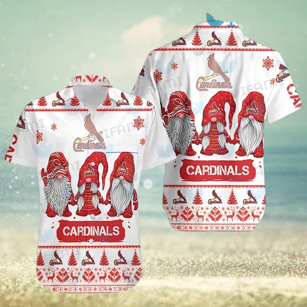 St Louis Cardinals Hawaiian Shirt Xmas Gnomes St Louis Cardinals Gift - Limotees